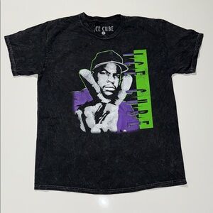 Ice Cube Acid Wash T-Shirt Vintage Style Graphic Classic 90s Size L